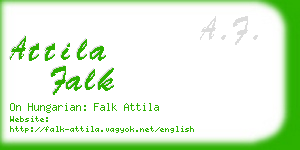 attila falk business card